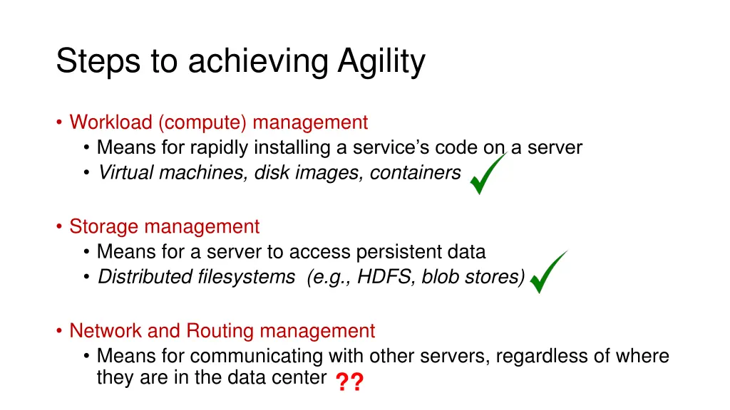 steps to achieving agility