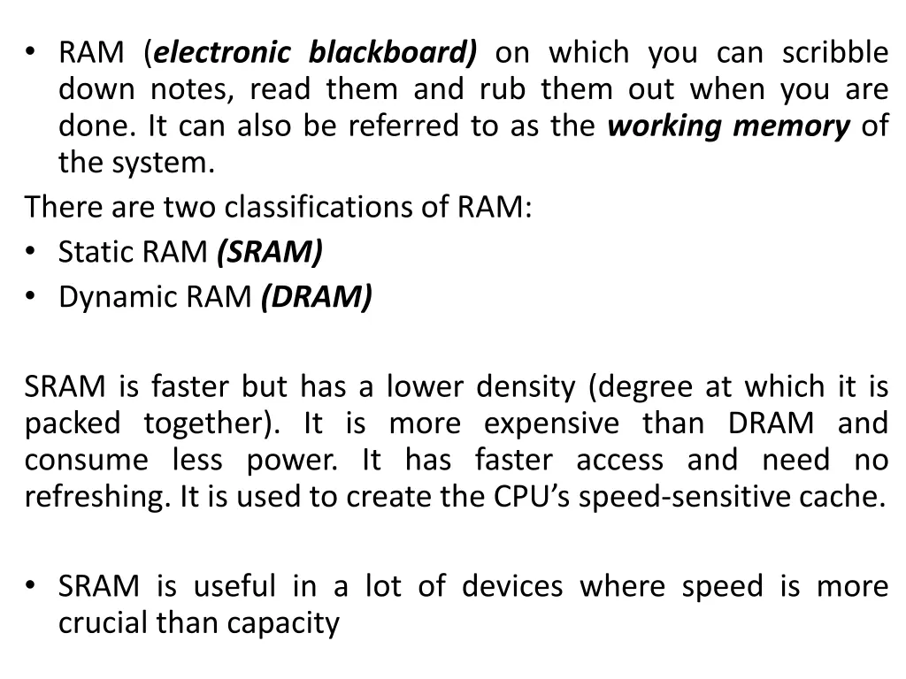 ram electronic blackboard on which