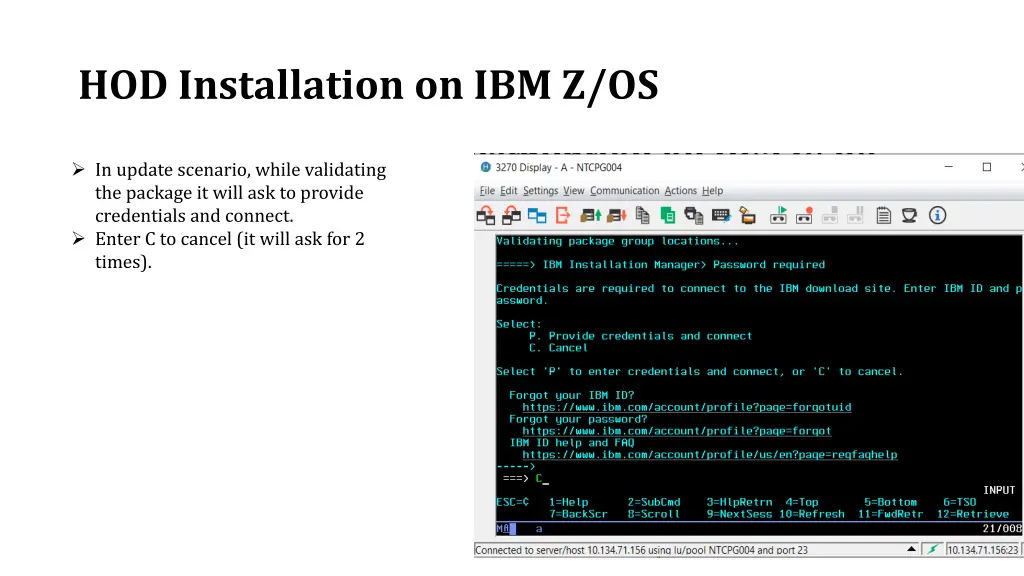 hod installation on ibm z os 12