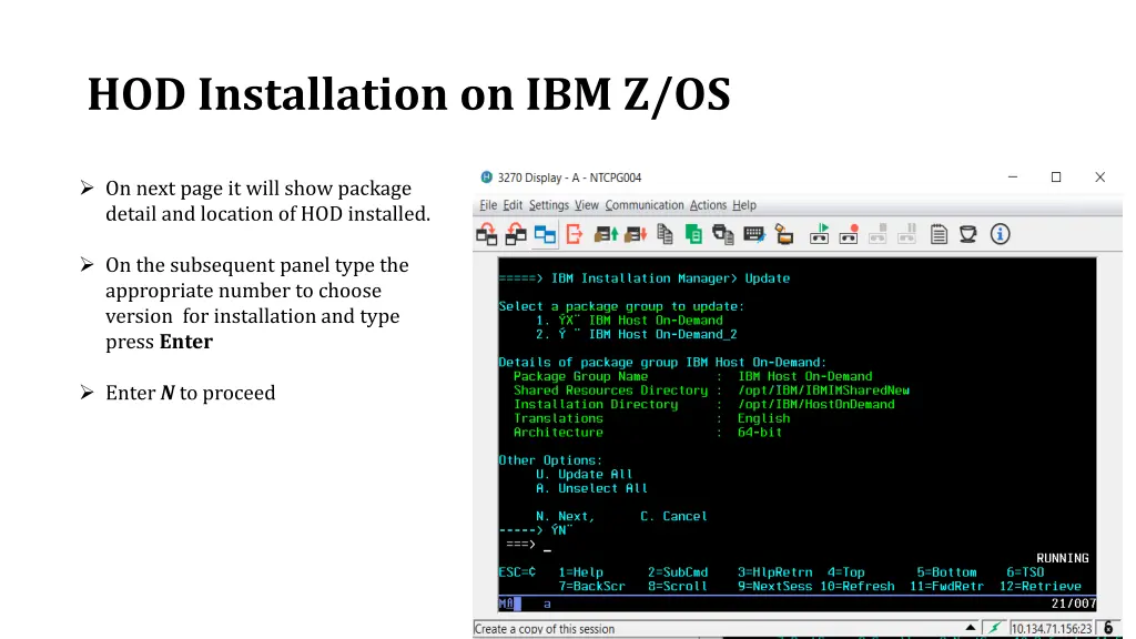 hod installation on ibm z os 13