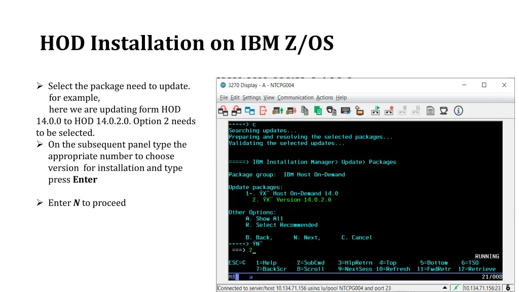 hod installation on ibm z os 14