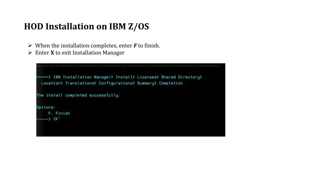 hod installation on ibm z os 17