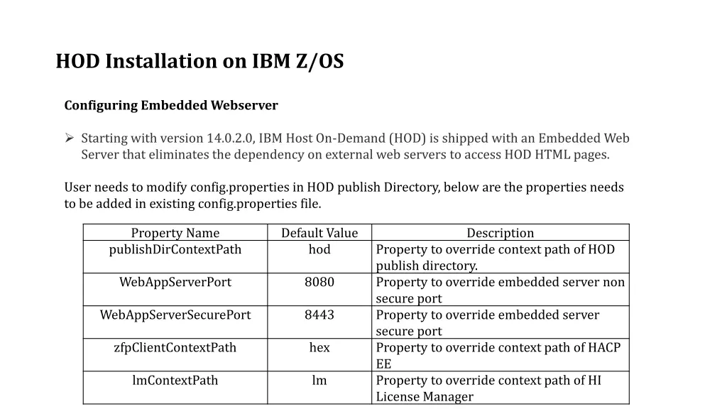 hod installation on ibm z os 18