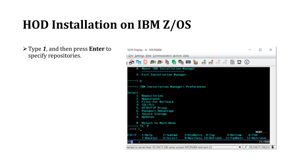 hod installation on ibm z os 5