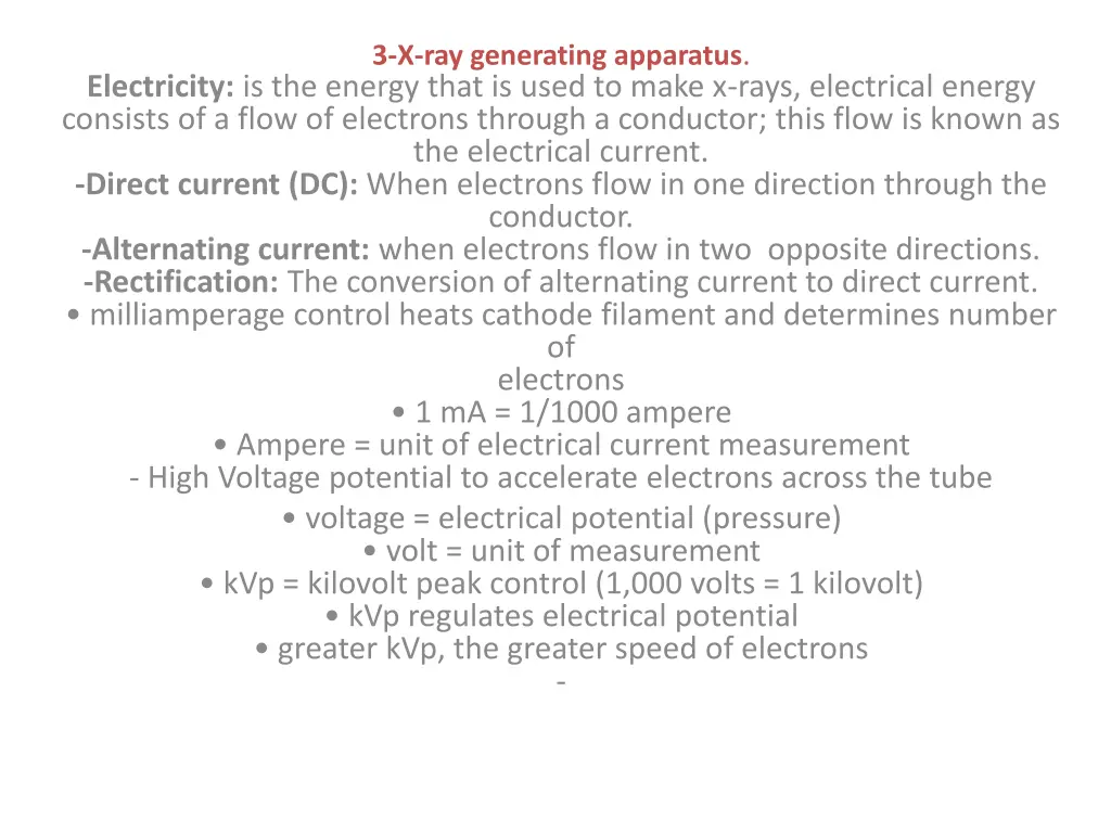 3 x ray generating apparatus