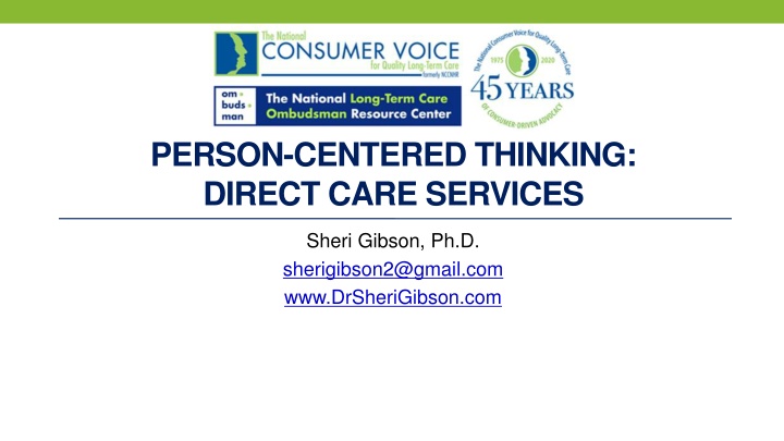 person centered thinking direct care services