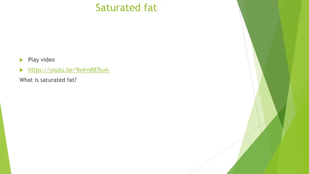 saturated fat