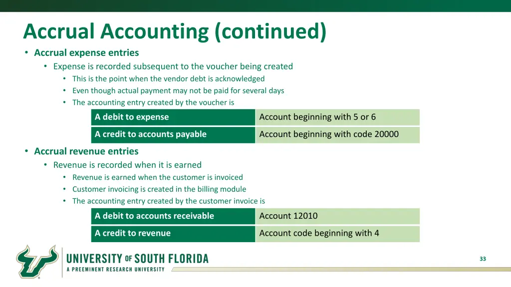 accrual accounting continued accrual expense