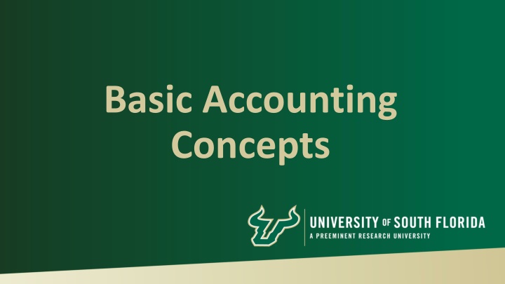 basic accounting concepts