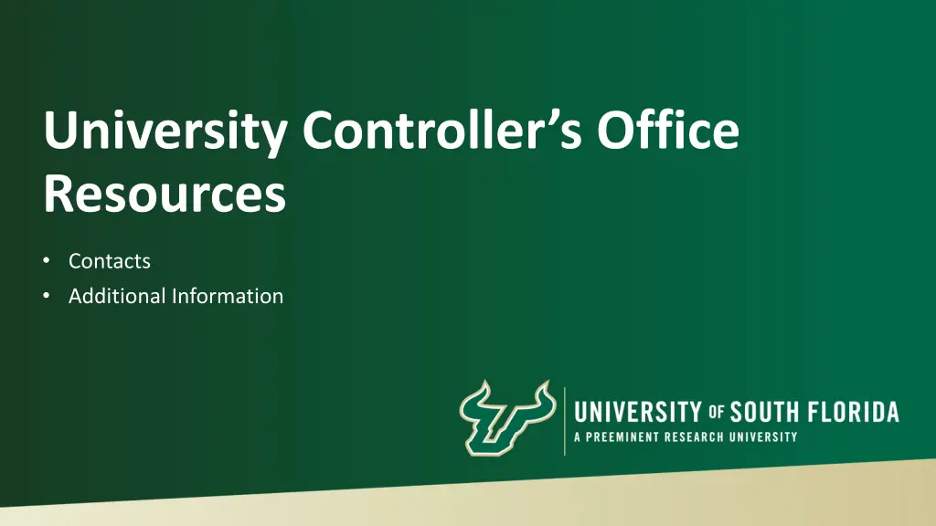 university controller s office resources