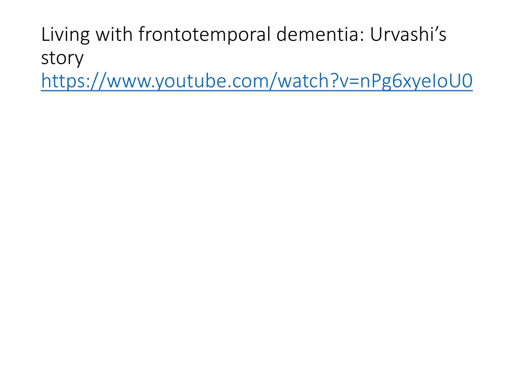 living with frontotemporal dementia urvashi