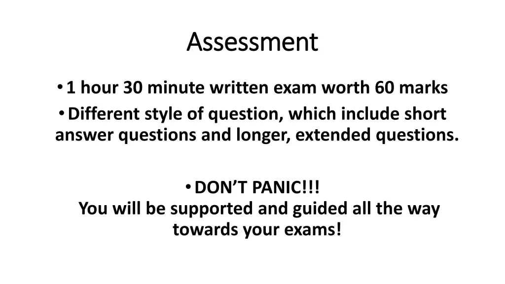 assessment assessment