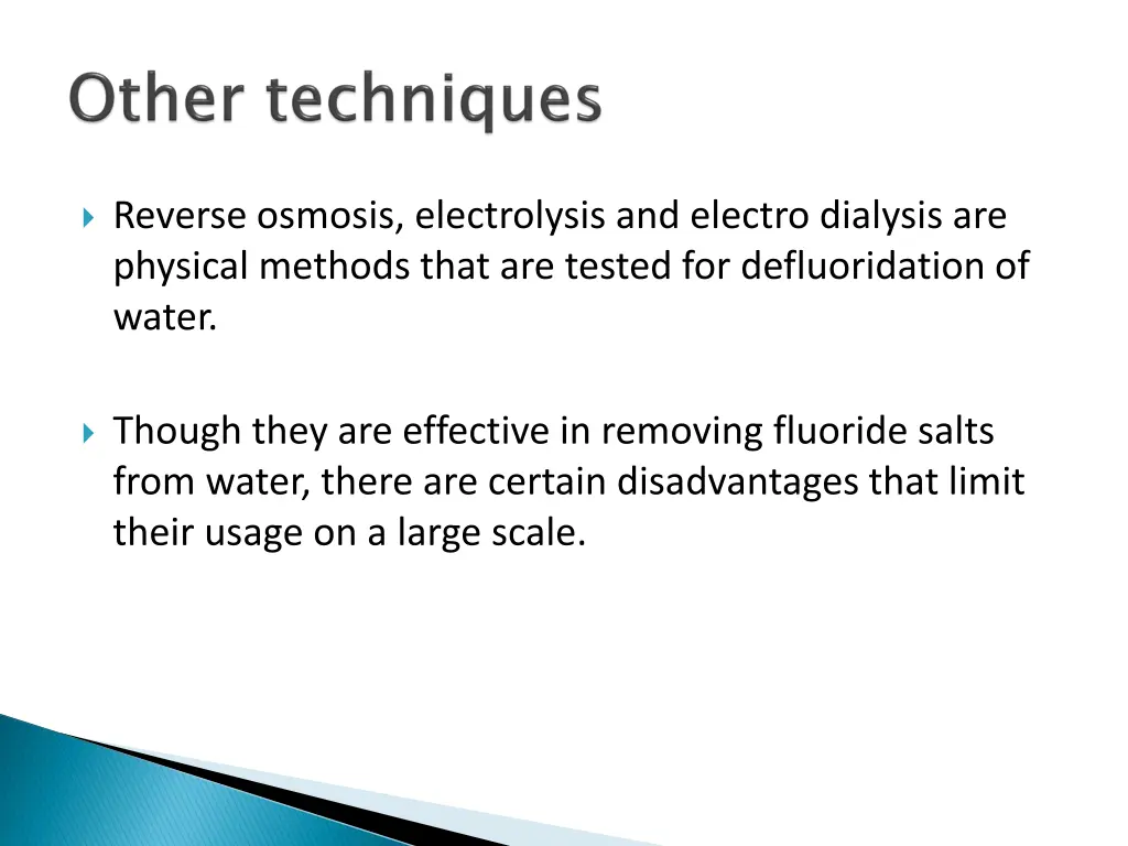 reverse osmosis electrolysis and electro dialysis