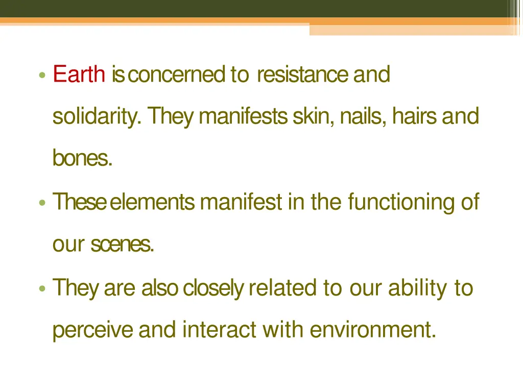 earth is concerned to resistance and