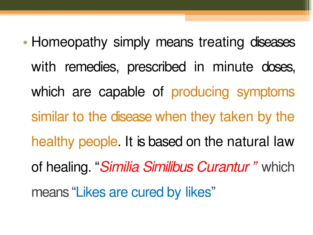 homeopathy simply means treating diseases