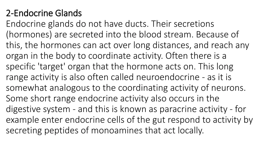 2 2 endocrine glands endocrine glands endocrine