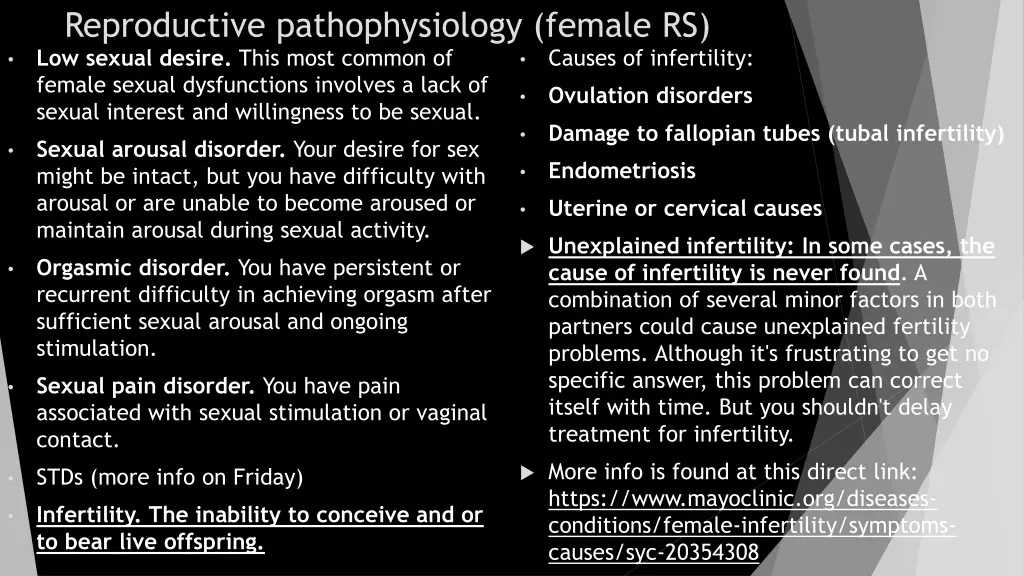 reproductive pathophysiology female rs low sexual