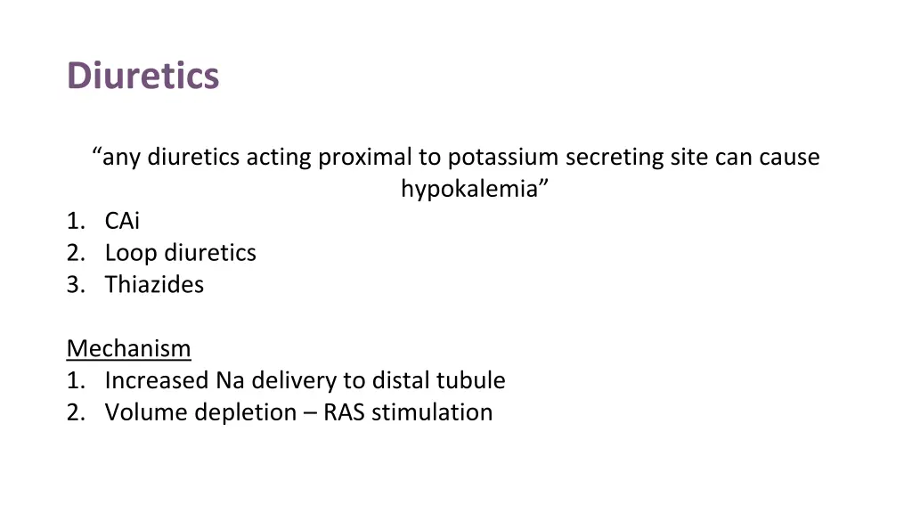 diuretics