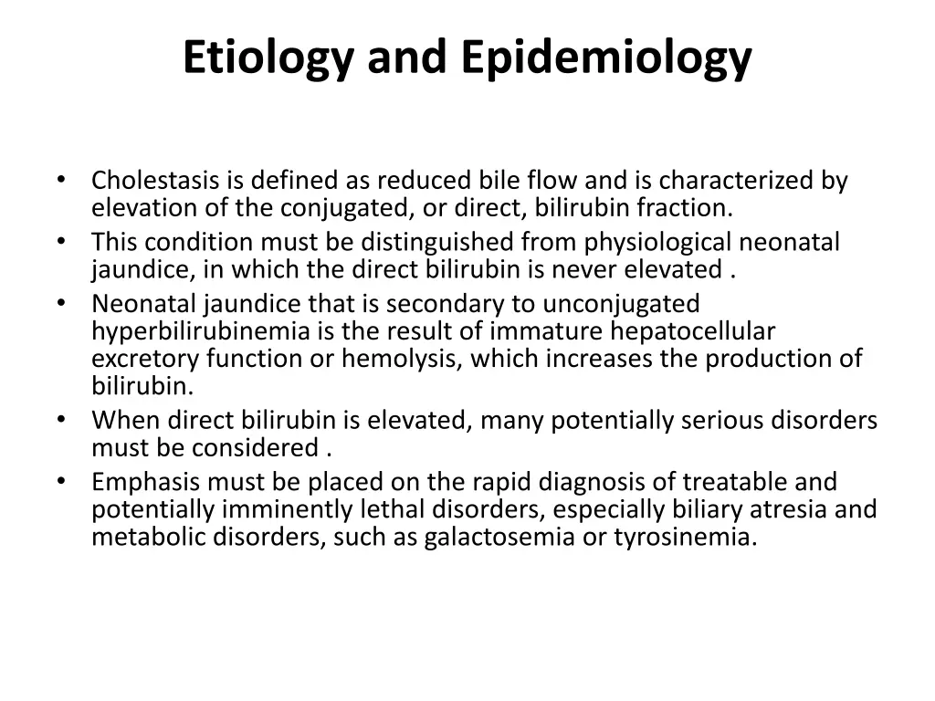 etiology and epidemiology