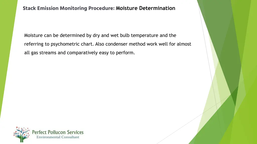 stack emission monitoring procedure moisture