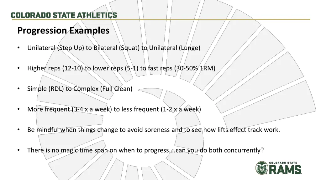 progression examples