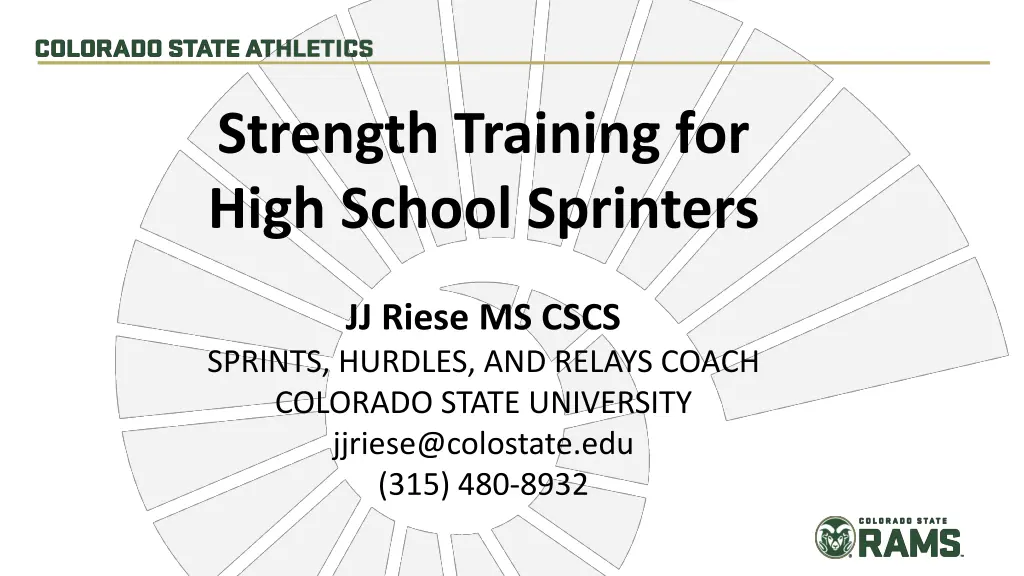 strength training for high school sprinters