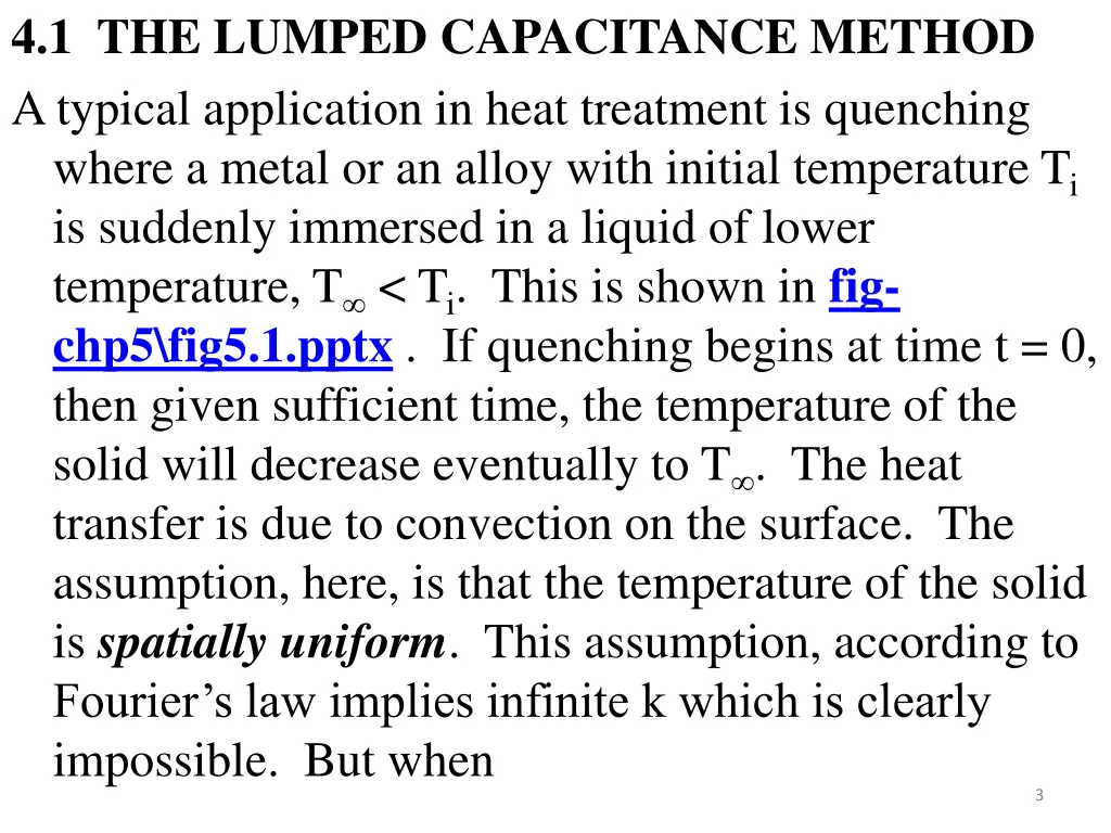 4 1 the lumped capacitance method a typical