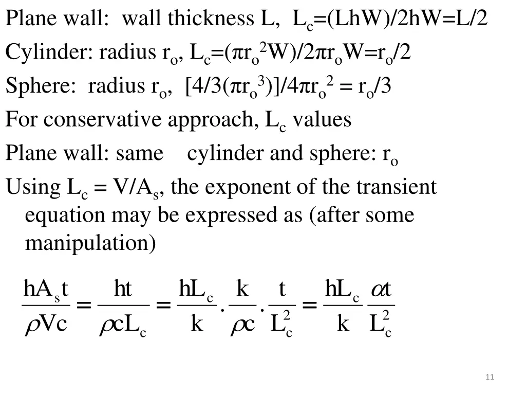 plane wall wall thickness