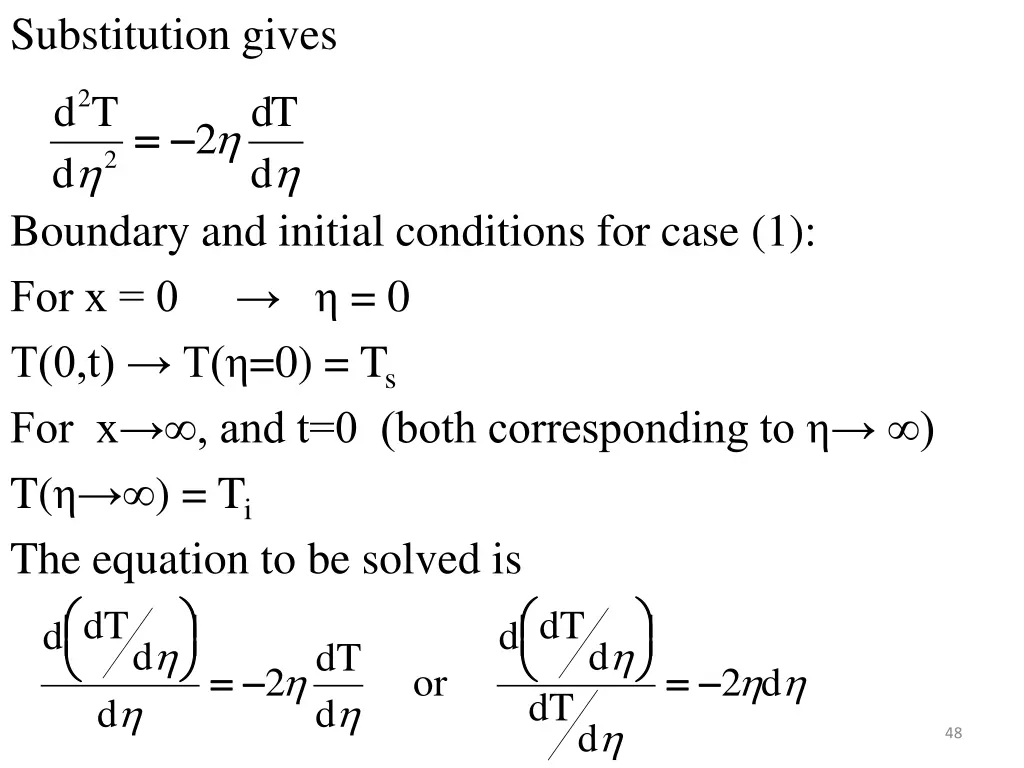 substitution gives