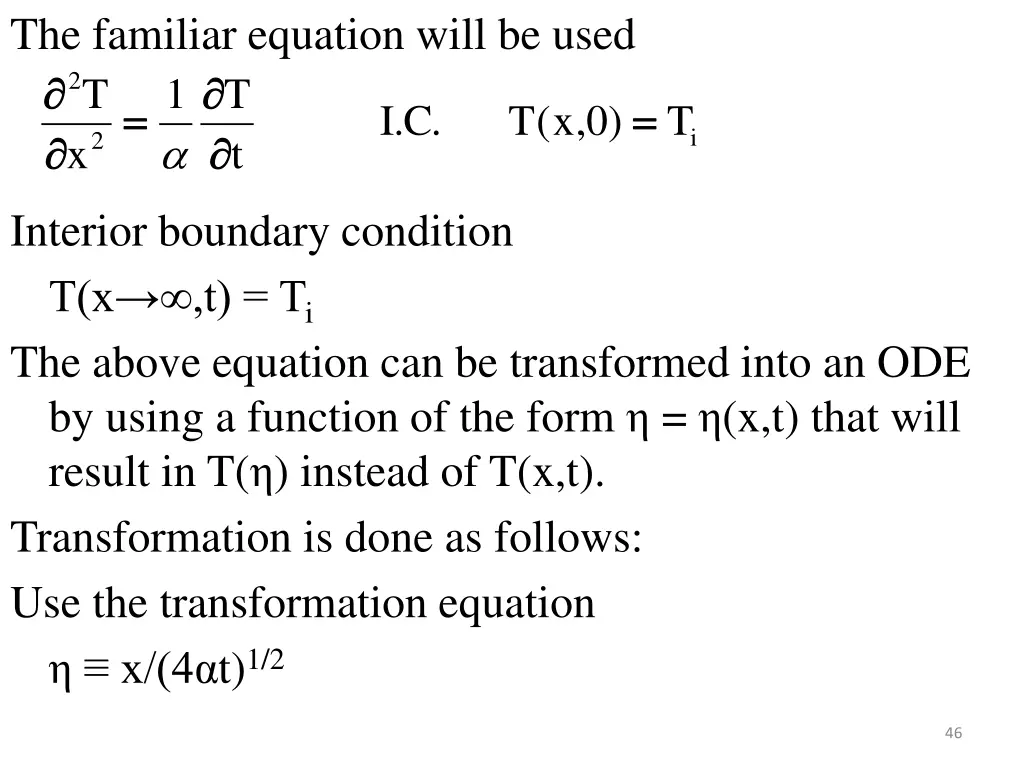 the familiar equation will be used 2 t 1 x