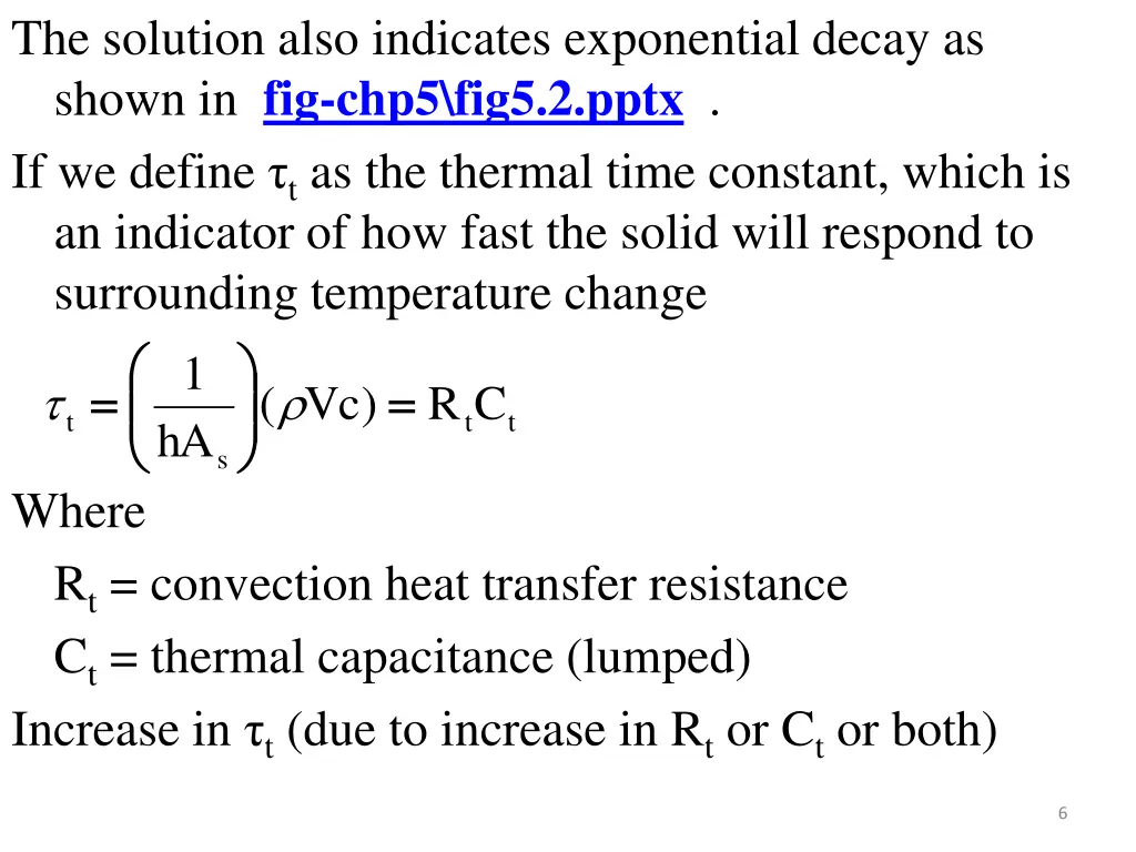 the solution also indicates exponential decay