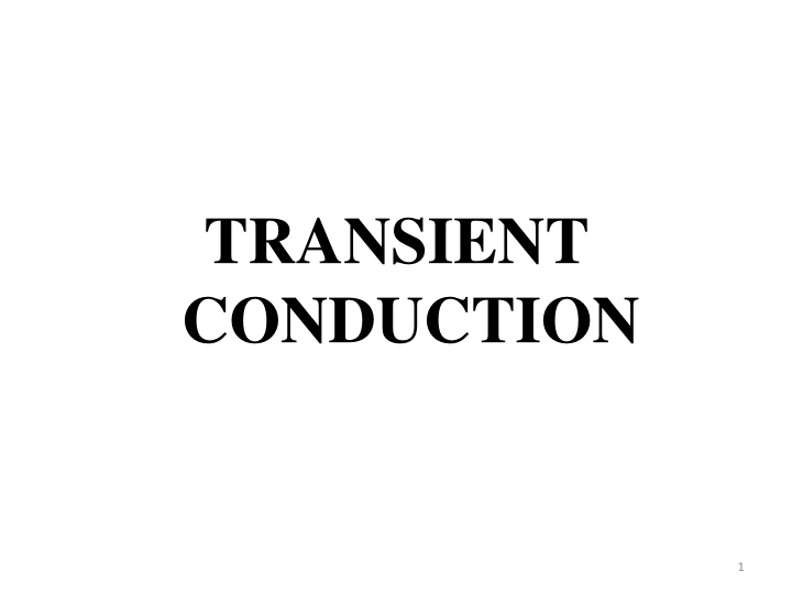 transient conduction