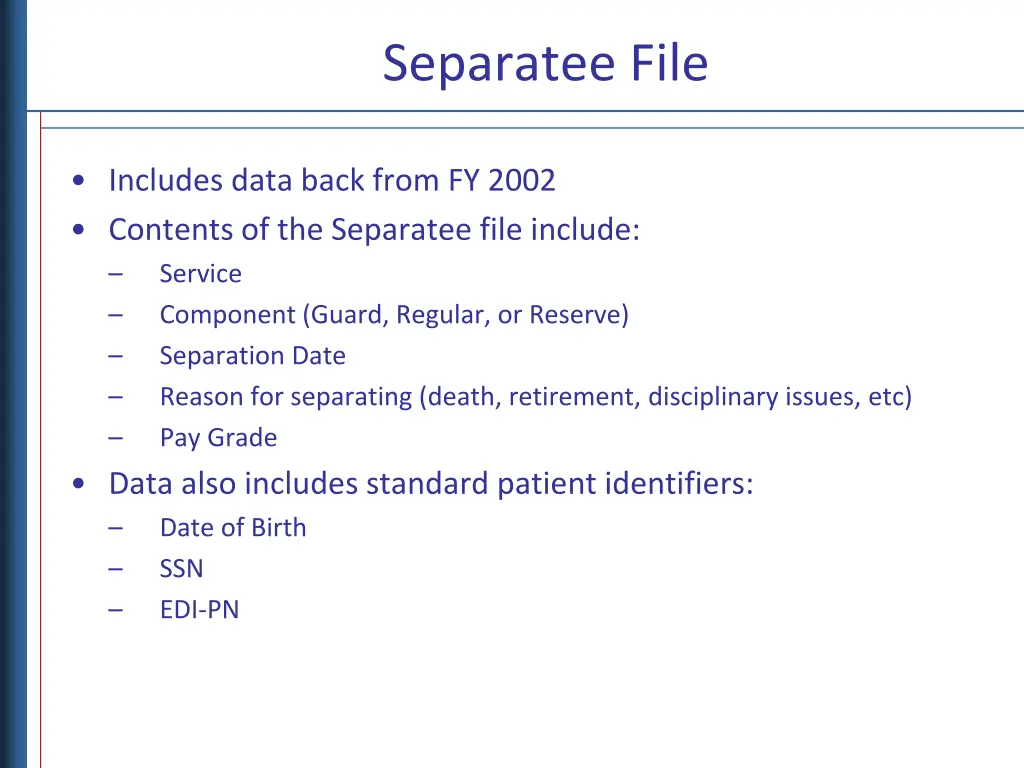 separatee file