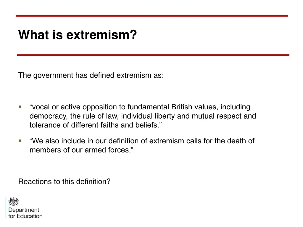 what is extremism