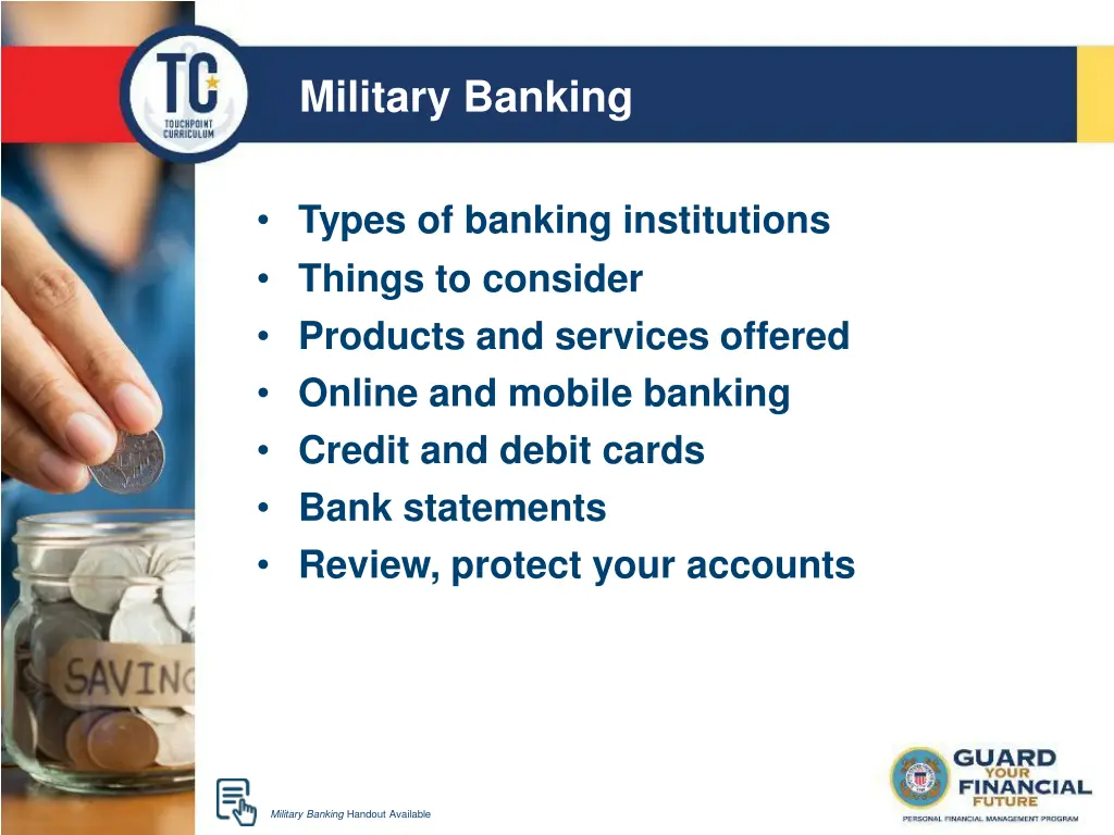 military banking