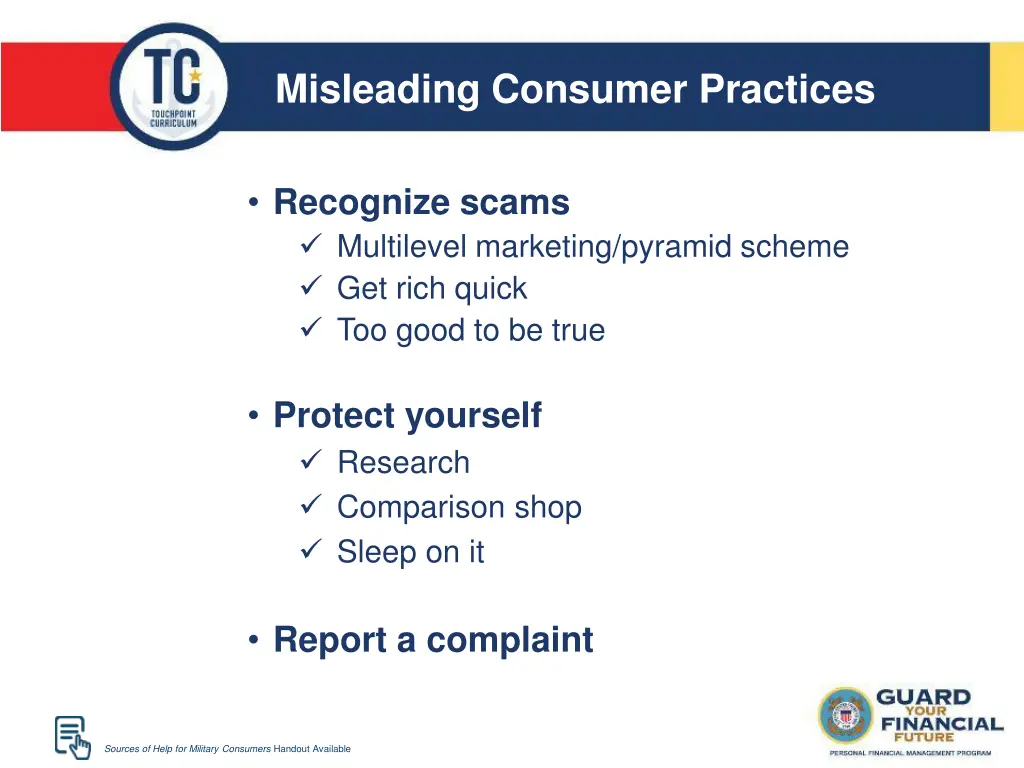 misleading consumer practices