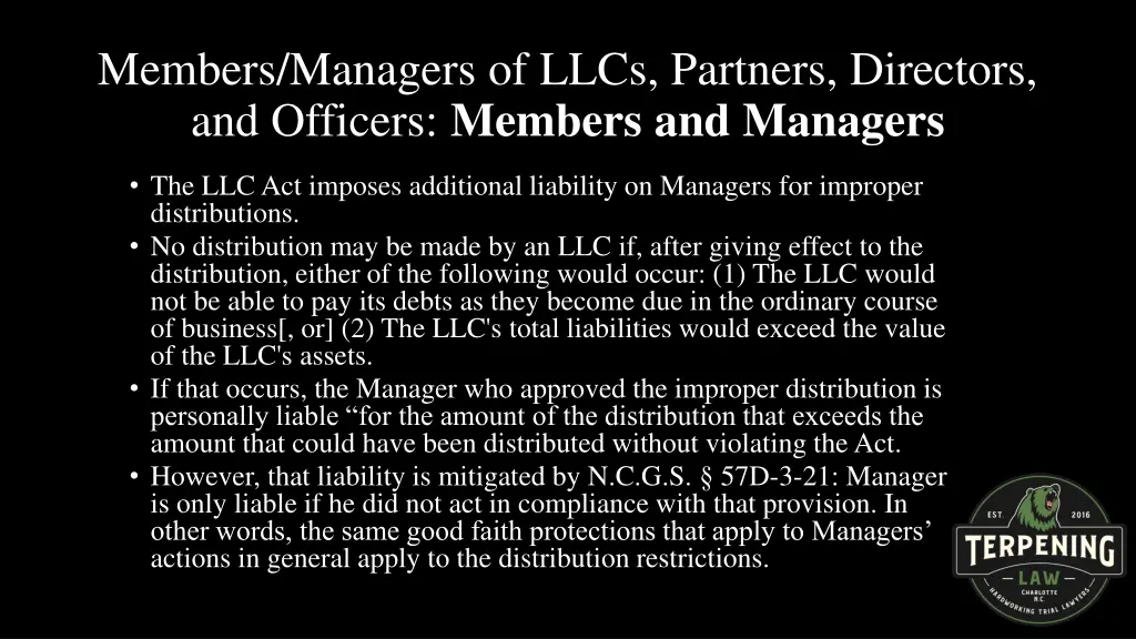 members managers of llcs partners directors 3