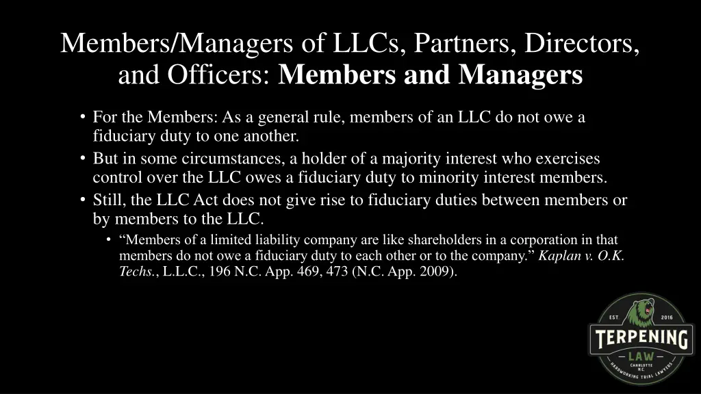 members managers of llcs partners directors 4