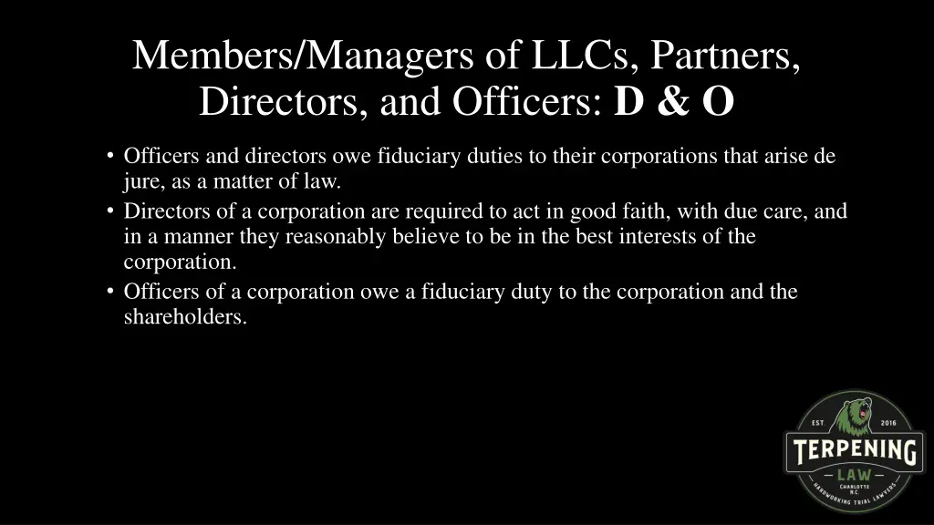 members managers of llcs partners directors 7