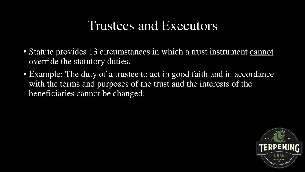 trustees and executors 2