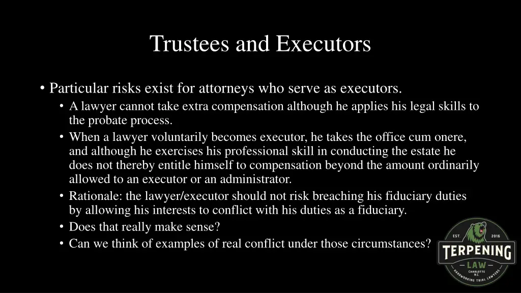 trustees and executors 4