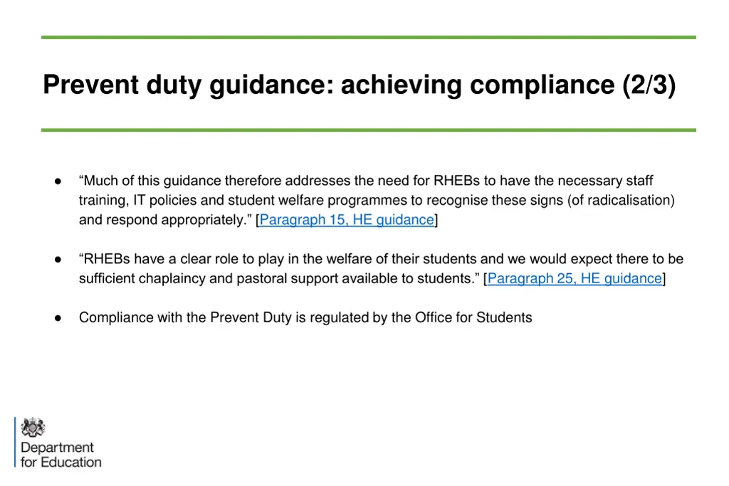 prevent duty guidance achieving compliance 2 3