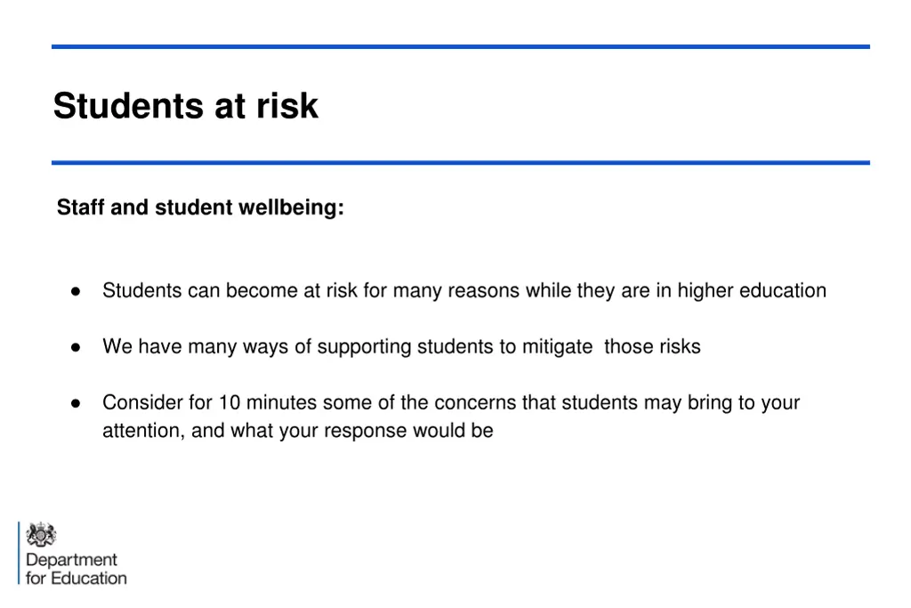 students at risk