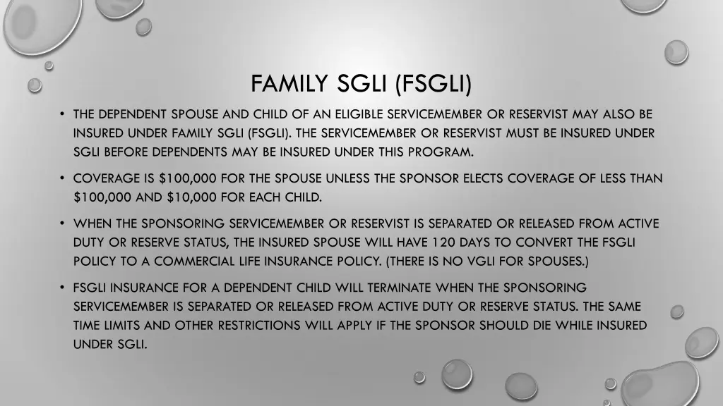 family sgli fsgli