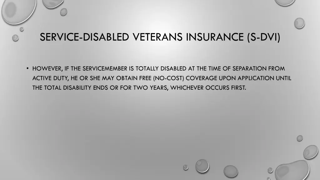 service disabled veterans insurance s dvi