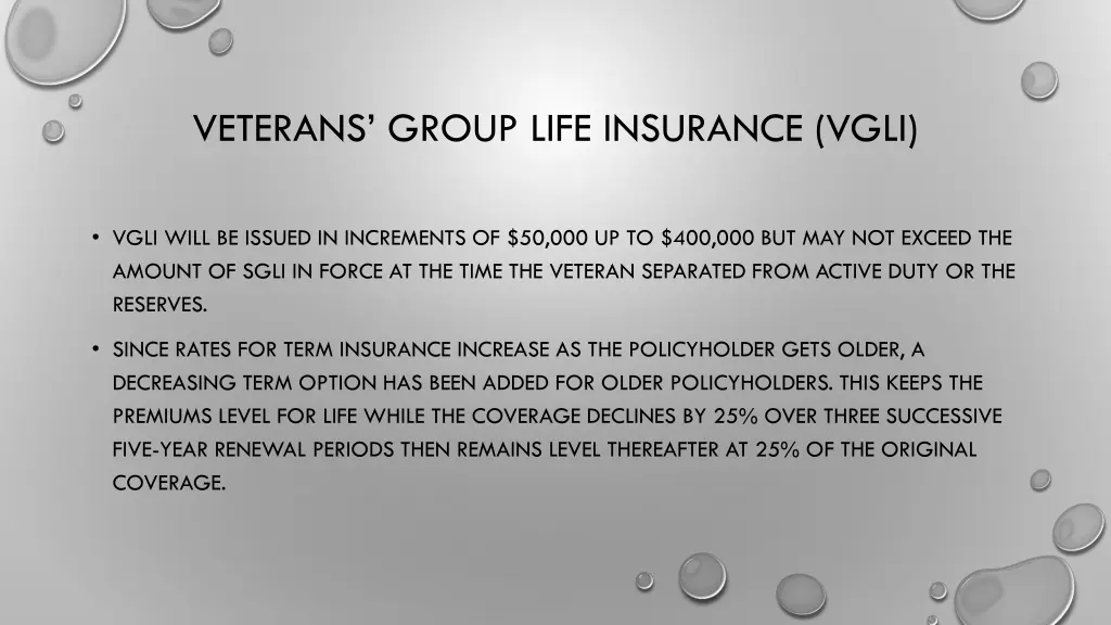 veterans group life insurance vgli 3