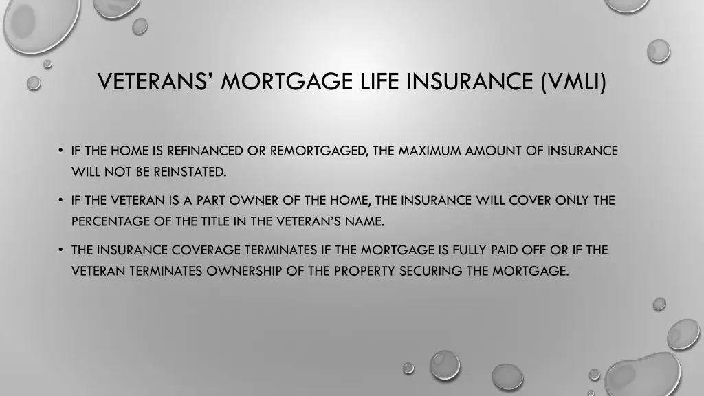 veterans mortgage life insurance vmli 1