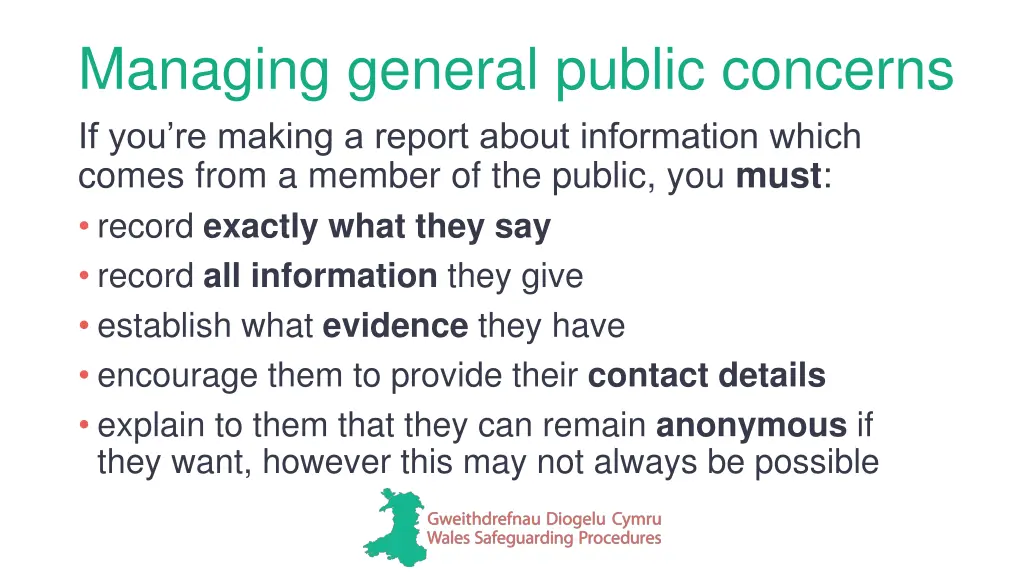 managing general public concerns if you re making