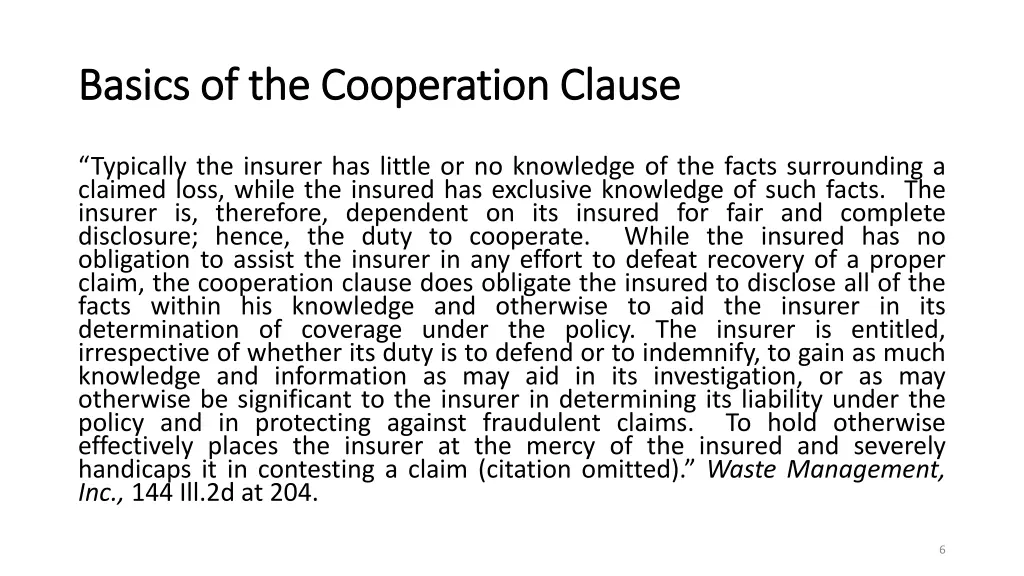 basics of the cooperation clause basics 1