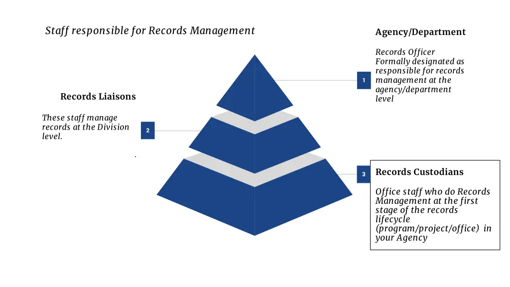 staff responsible for records management